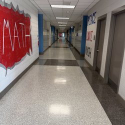 Riverside High School - Math hallway
