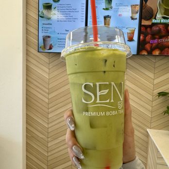 Sen - Coconut matcha cloud - Bubble Tea Near Me - Lakewood, Washington