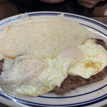 Seaport Diner - NY 10 Oz N.Y Strip Steak & Eggs - Diners Near Me - Elizabeth, New Jersey