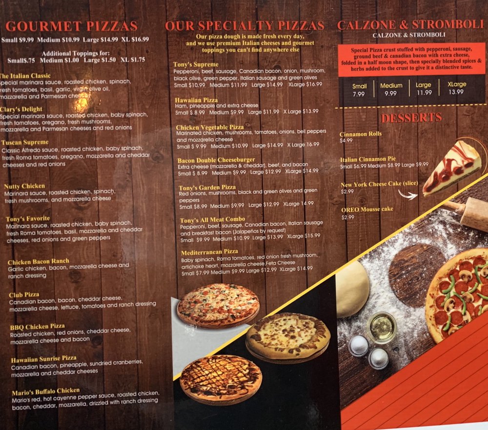 Tonys Pizza and Wings