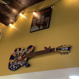 guitar on the wall