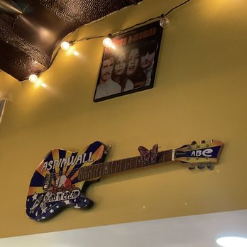 Aspinwall Beans 'N' Cream - guitar on the wall - Coffee & Tea Near Me - Aspinwall, Pennsylvania