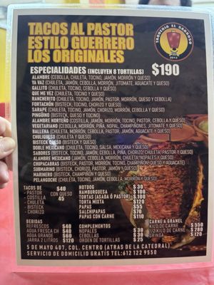 Menu photo 2 Taqueria El Sabroso La Paz, BCS Menu photo 2 Taqueria El Sabroso La Paz, BCS