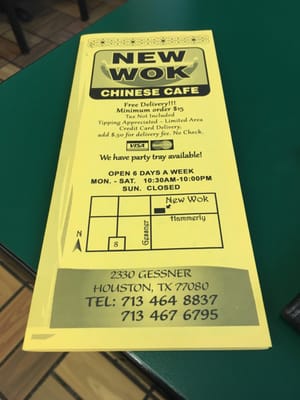 Menu photo 3 New Wok Chinese Cafe Houston, TX
