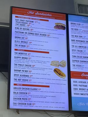 Menu photo 4 Bronx Sandwich Tustin, CA