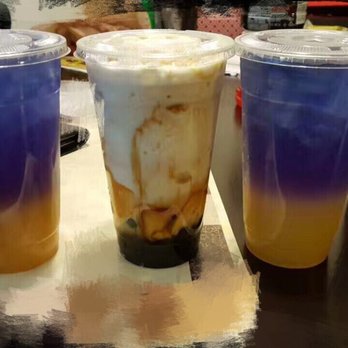 Bamboo City - Orange sunset and frost milk with boba n egg pudding..the pudding and boba mix together are the best... - Chinese Near Me - Grand Junction, Colorado