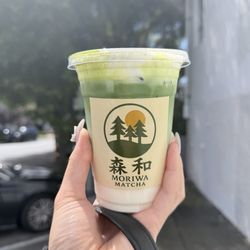 Cream cheese matcha latte