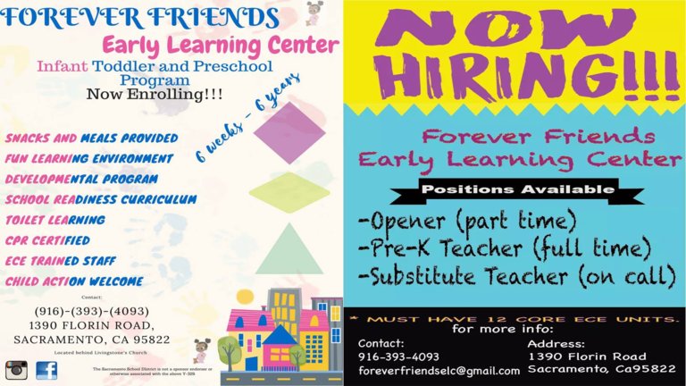 Forever Friends Early Learning Center - childcare center in Sacramento, CA