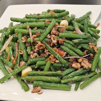 Chef Tony Dim Sum - Sauteed String Bean with Minced Pork ($21.80). On the pricey side, but also one of the best versions of this dish that I've had. - Dim Sum Near Me - Arcadia, California