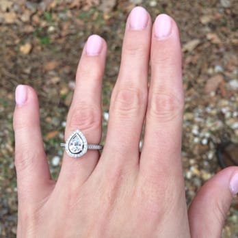 Diamond and Gold Warehouse - Pear halo engagement ring - Jewelry Near Me - Dallas, Texas Diamond and Gold Warehouse - Pear halo engagement ring - Jewelry Near Me - Dallas, Texas