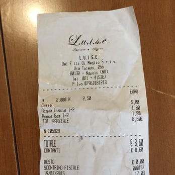 L.U.I.S.E. - Lo scontrino col caffè a 2,50€... - Bars Near Me - Naples, NA L.U.I.S.E. - Lo scontrino col caffè a 2,50€... - Bars Near Me - Naples, NA