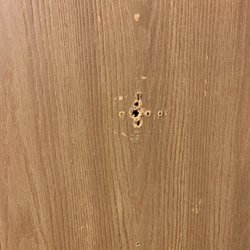 Country Inn & Suites By Carlson - Temple - Bathroom door old with no towel hook apparently after several tries from the look of the holes.