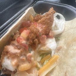 Chipotle Chicken Taco after I took a bite. Chipotle Chicken Taco after I took a bite.