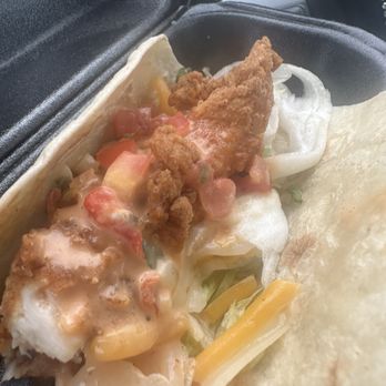 Zaxbys - Chipotle Chicken Taco after I took a bite. - Chicken Wings Near Me - Smyrna, Georgia Zaxbys - Chipotle Chicken Taco after I took a bite. - Chicken Wings Near Me - Smyrna, Georgia