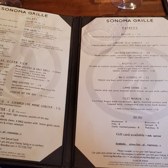 Sonoma Grille - Seafood Near Me - Sonoma, California Sonoma Grille - Seafood Near Me - Sonoma, California