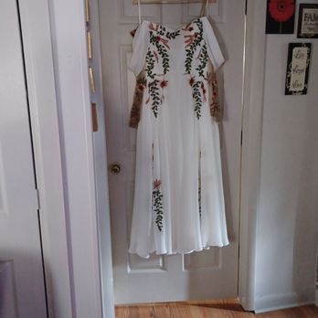 Cindy's Alterations - Beautiful Embroidered Wedding Gown - Sewing & Alterations Near Me - Chalfont, Pennsylvania