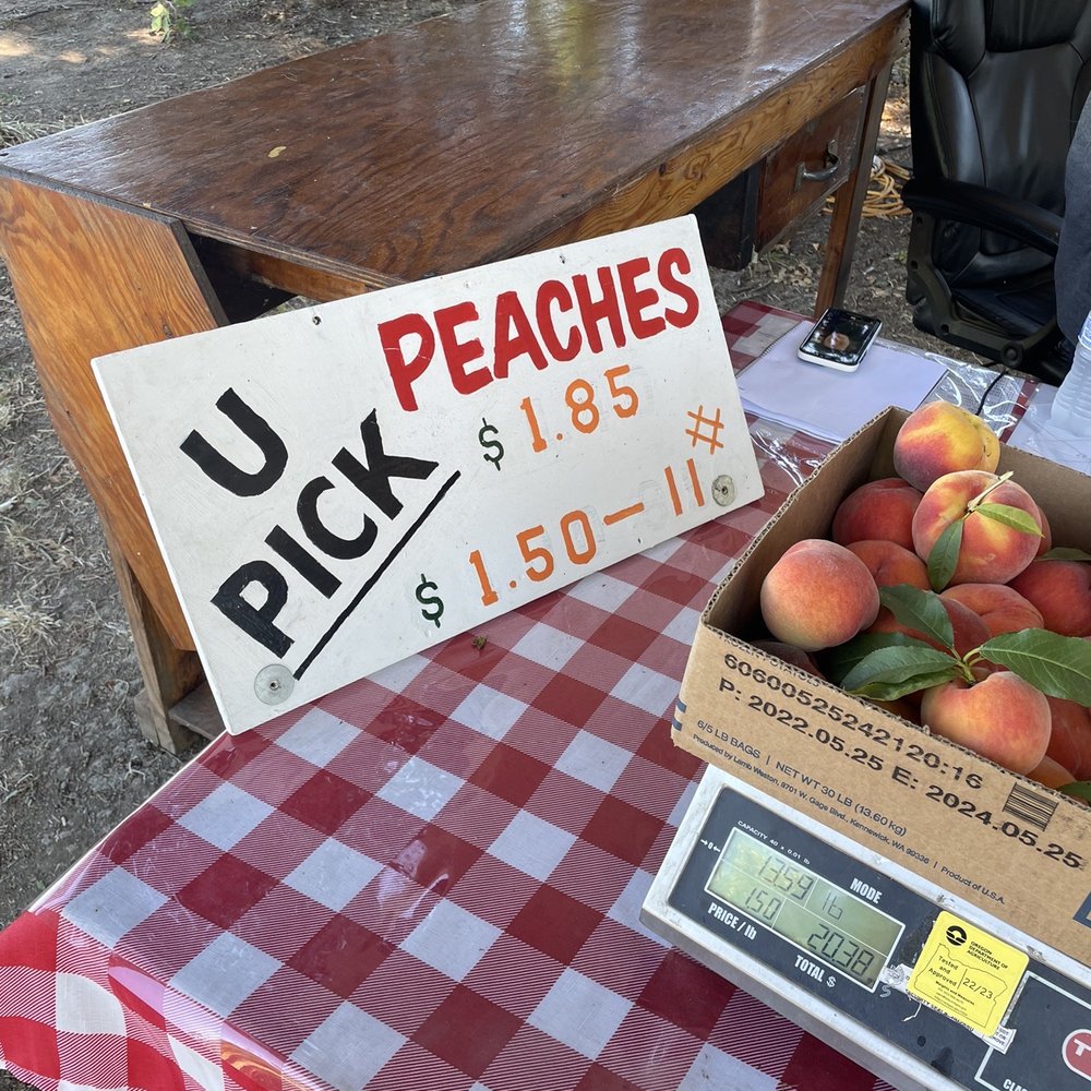 GM Farm - U pick peaches - Farmers Market Near Me - Portland, Oregon