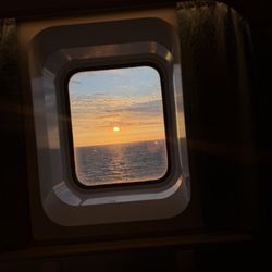 Viking Line - Sunset from the room