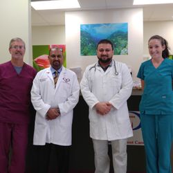 The Clinicians Primary & Urgent Care - Mark, Dr. Ansari, Dr. Siddiqui, & Katie (left to right)