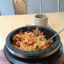 Bulgogi bibimbap w/tea! Bulgogi bibimbap w/tea!