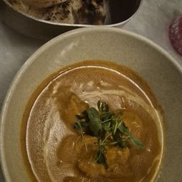Traditional butter chicken & Garlic Naan