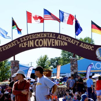EAA Camp Scholler AirVenture - Depending on your site, it is 5 min to 30 min to walk to the airshow, but buses are plentiful to get you therre - Campgrounds Near Me - Oshkosh, Wisconsin EAA Camp Scholler AirVenture - Depending on your site, it is 5 min to 30 min to walk to the airshow, but buses are plentiful to get you therre - Campgrounds Near Me - Oshkosh, Wisconsin
