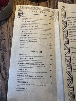 Menu photo 1 Casa Barotti Berkeley, CA