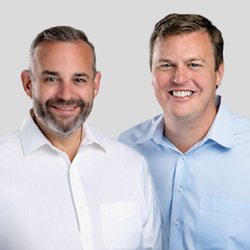 Shimmy and Tom Team Crosscountry Mortgage