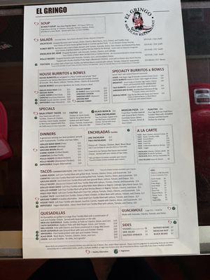 Menu photo 1 El Gringo Redondo Redondo Beach, CA Menu photo 1 El Gringo Redondo Redondo Beach, CA
