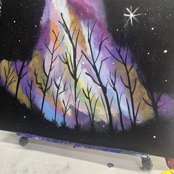 Purple Easel - Nebula - Paint & Sip Near Me - Ontario, California Purple Easel - Nebula - Paint & Sip Near Me - Ontario, California