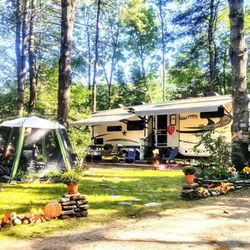 Camping On the Battenkill - Our spacious seasonal site in this perfect campground!