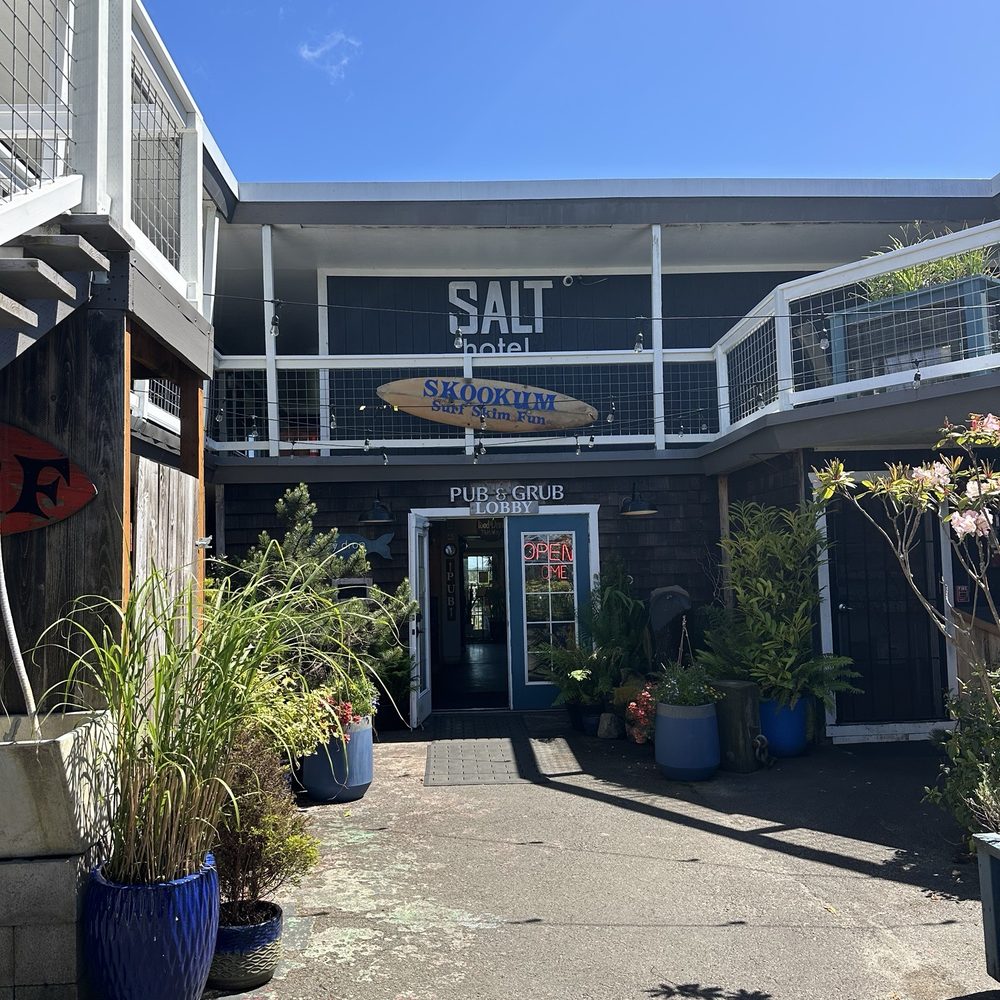 Salt Pub - Outside - in the motel! - New American Near Me - Ilwaco, Washington Salt Pub - Outside - in the motel! - New American Near Me - Ilwaco, Washington