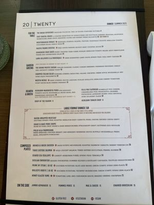 Menu photo 8 20|Twenty Carlsbad, CA Menu photo 8 20|Twenty Carlsbad, CA