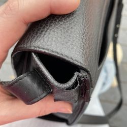 John Fong Custom Footwear & Leather - Repair patch, middle coming up (same day as repair).