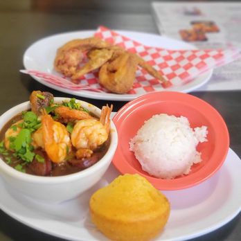 Sharon's Creole Kitchen - I ordered a cup of gumbo. The flavor was delicious and fresh, and the temperature was hot. - Cajun/Creole Near Me - Murrieta, California Sharon's Creole Kitchen - I ordered a cup of gumbo. The flavor was delicious and fresh, and the temperature was hot. - Cajun/Creole Near Me - Murrieta, California