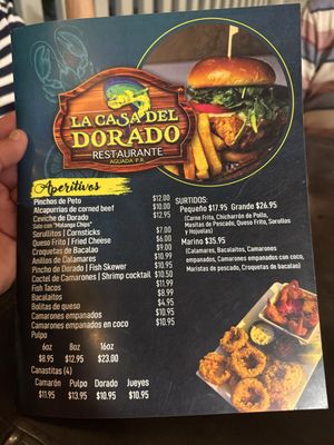 Menu photo 1 La Casa Del Dorado Aguada, PR Menu photo 1 La Casa Del Dorado Aguada, PR