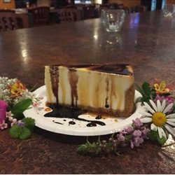 The Boulevard - New York Style Cheesecake drizzled with Chocolate & Caramel.