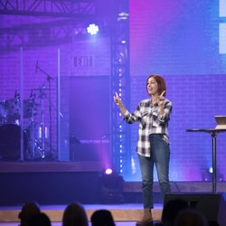 Rancho Church - Karissa teaching in our ENJOY Series.