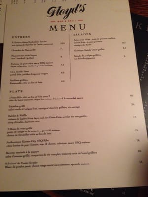 Menu photo 4 Floyd's Paris, 75 Menu photo 4 Floyd's Paris, 75