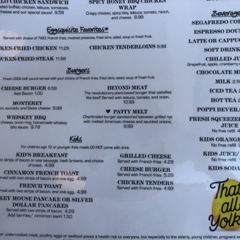Eggsquisite Cafe - menu - Breakfast & Brunch Near Me - Southlake, Texas
