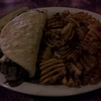 Tower Junction - Steak Pita with criss-cut fries. - Bowling Near Me - Montfort, Wisconsin