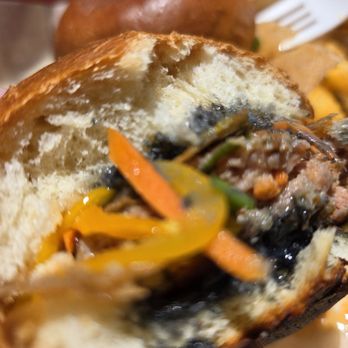 Da Good Vibes - A few bites into my delicious lumpia sliders - Filipino Near Me - Union City, California Da Good Vibes - A few bites into my delicious lumpia sliders - Filipino Near Me - Union City, California