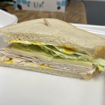 The Last Drop Cafe - Half my sandwich. Meat is slim pickins! - Bakeries Near Me - Claremont, California
