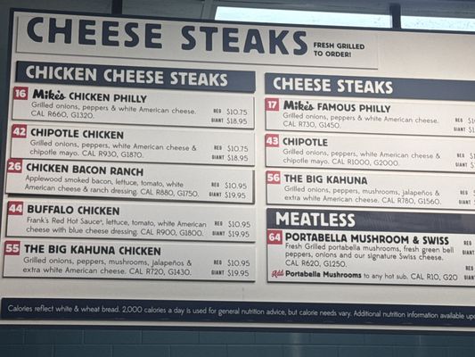 Menu photo 8 Jersey Mike's Subs Pearl City, HI