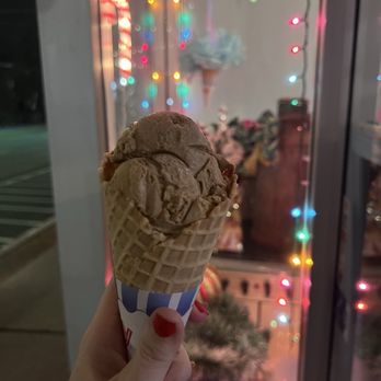 Kentucky Y’all Icebox - Coffee ice cream on waffle cone - Ice Cream & Frozen Yogurt Near Me - Williamstown, Kentucky