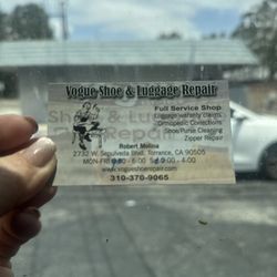 Vogue Shoe & Luggage Repair - Drop off... heal repair and wheel repair