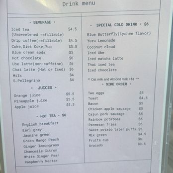 Taste & Glory - Drink menu - Breakfast & Brunch Near Me - San Mateo, California Taste & Glory - Drink menu - Breakfast & Brunch Near Me - San Mateo, California