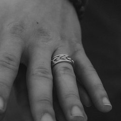 Morgan Sonsthagen Jewelry Design - Men's ring - handmade braid