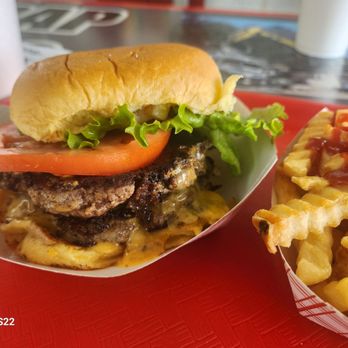 Nick's Old Fashioned Hamburger House - Double Cheeseburger - Burgers Near Me - Lexington, North Carolina