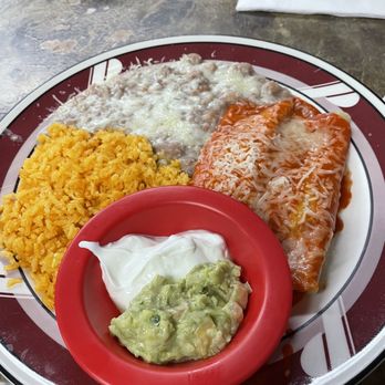 Las Marias - 2 cheese enchilada combo with rice and beans - Mexican Near Me - Monrovia, California Las Marias - 2 cheese enchilada combo with rice and beans - Mexican Near Me - Monrovia, California